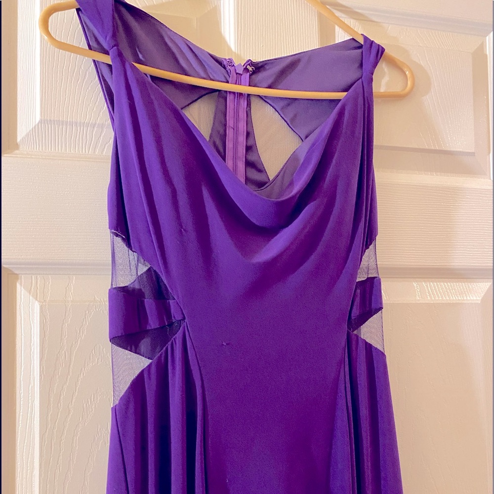 Purple sexy gown